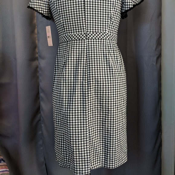 Nanette Lepore Off the Shoulder Gingham Dress sz10 - Picture 7 of 7